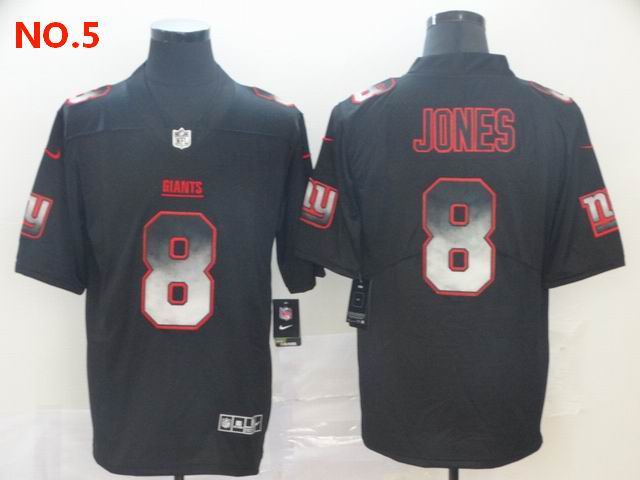  Men's New York Giants #8 Daniel Jones Jersey NO.5;